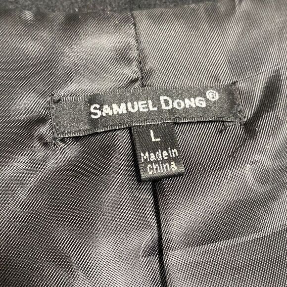 Samuel Dong Black Quarter Length Coat Size Large - Picture 8 of 10